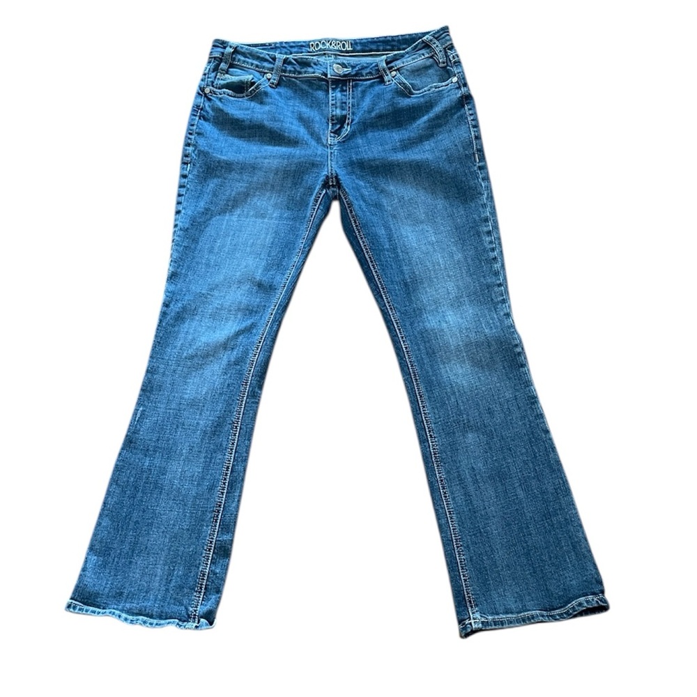 Rock & Roll Fit Blue Boot Cut Jeans